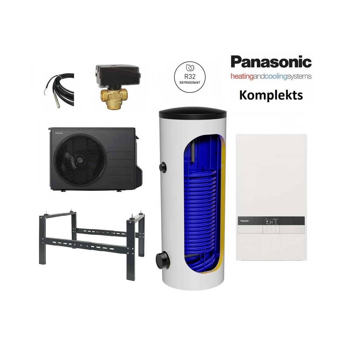 Panasonic 3kW Aquarea K paaudzes Bi-Block (R32) (High Perfomance) komplekts