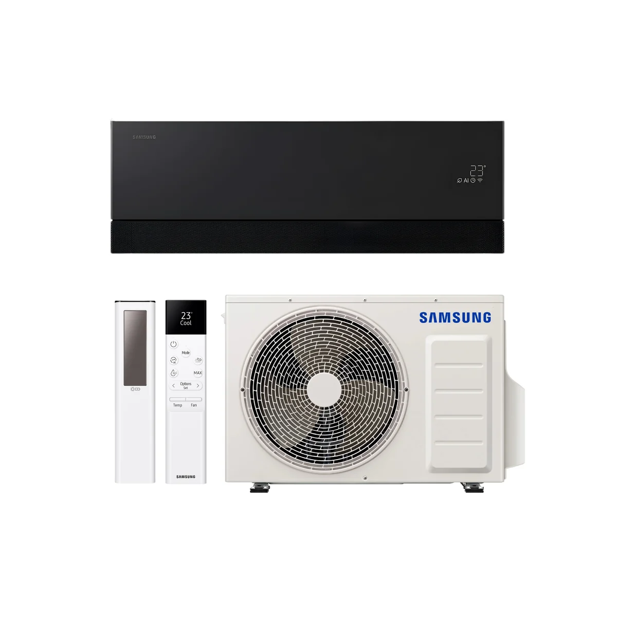 Samsung WindFree Premiere 2.0 kW, melns